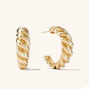 Mejuri Large Croissant Dome Hoops
